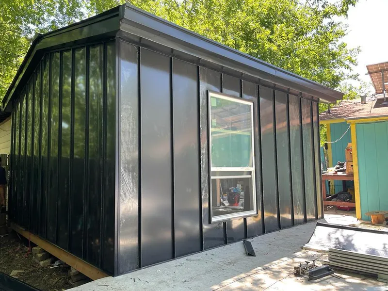 Black standing seam metal wall panels for Metal Roof Installation in Florham Park